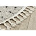 Alfombra BERBER SYLA B752 puntos Franjas Bereber Marroquí Shaggy 160x160 Crema