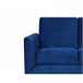 Beliani Sofá de 2 plazas Terciopelo FENES Azul Marino