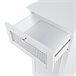 Mueble para ropa sucia Karlsøy con cesto extraíble MDF Blanco