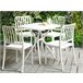 Beliani Conjunto de comedor SERSALE Blanco