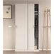Armario 2 puertas efecto madera 100 Blanco