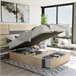 Canapé Luxury Max 3D 135x190 Roble Gris