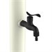 Fuente de jardín polietileno rojo Sined FONTANA ACQUA ROSSA Blanco
