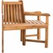 Banco de jardín - Kenna - Madera 200x100 Marron
