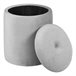 Puff redondo STYLE 40x35cm color gris  Gris