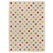 Alfombra shaggy geométrica BREMEN - ATTICGO 133x190 Blanco