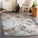 Alfombra LUCE 74 moderna Pavimentación ladrillo vintage 77x150 Marron