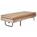 Beliani Chaise longue Terciopelo LOIRET Marron Claro