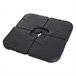 Base de Sombrilla HDPE Outsunny 50x50 Negro