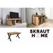 Conjunto Muebles de Salón, Mesa, Aparador, Mueble TV Roble
