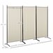 Biombo Metal, Poliéster HOMCOM, hogar - decoración Beige