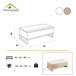 Mesa de Centro Rectangular - Modelo ROYAL Natural/ Blanco