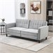 Sofá Cama Terciopelo HOMCOM, hogar - muebles de salón Gris