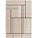 Alfombra diseños geométricos DOMUS - ATTICGO 80x150 Beige