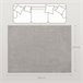Alfombra para Salón Poliéster HOMCOM, hogar - decoración Gris