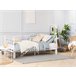 Beliani Cama con somier Metal TULLE 92x209 Blanco