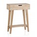 Mesa auxiliar de madera natural Natural