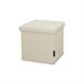 Taburete Almacenaje - Baúl Acolchado y Plegable Beige