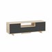Mueble TV Zaida 3 Puertas Color Roble/Gris Gris