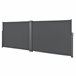 Toldo lateral doble Alcazaba - exterior - acero y poliéster 300x300 Gris