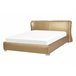 Beliani Cama de agua Piel PARIS 175x228 Dorado
