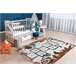 Alfombra FUN Hop para niños rayuela animales 160x220 Rosa