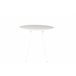 Mesa de cocina ARO fija MDF 80x80cm blanca Blanco