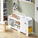 Estantería Infantil en Forma de Elefante KMB62-W SoBuy Blanco