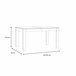 Mesa comedor extensible MONTREAL blanco Blanco Brillo