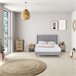 Estructura de Cama tapizada Esther 150x190 Gris Claro