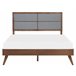 Beliani Cama con somier MDF POISSY 167x202 Gris