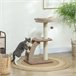 Árbol para Gatos Aglomerado de madera, Poliéster PawHut Árbol para Gatos Aglomerado de madera, Poliéster PawHut Marron