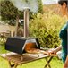 Horno para Pizza de Pellets con Accesorios Negro