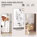 Perchero de Pie Metálico Metal, MDF HOMCOM Blanco