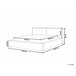 Beliani Cama con somier Bouclé LINARDS 230x242 Blanco