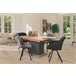 Mesa extensible SION color antracita y roble Negro/ Madera