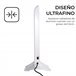 YOEVU - Emisor térmico de aluminio 1500W Control a distancia Blanco