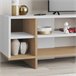 Mueble TV 1 puerta 4 huecos 160 cm CEQUOIA Blanco