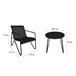 Acomoda Textil – Jardín 2 Sillones + Mesa (3 Piezas) Negro