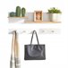 Perchero de pared en 2 partes FHK21-WN SoBuy Natural/ Blanco