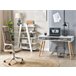 Beliani Conjunto de mobiliario de oficina ESCALANTE/FRISCO 120x50 Gris Oscuro
