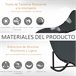 Sombrilla y Tumbonas Texteline, Poliéster Outsunny Negro
