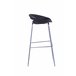 Taburete alto STAR fijo 86,5 cm de alto Negro