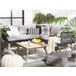 Beliani Conjunto de jardín ALCAMO Crema