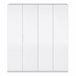 Armario ropero Madrid 4 Puertas Color Blanco Brillo Blanco