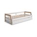 Cama doble juvenil Misty Haze 210x96 Cama doble juvenil Misty Haze 210x96 Blanco/ Madera