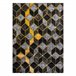 Alfombra GLOSS moderno 400B 86 elegante glamour art deco 3D 280x370 Negro