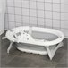 Bañera para Bebé Plegable PP, TPE HOMCOM Gris