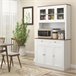 Alacena de Cocina MFD, Melamina de Madera HOMCOM, hogar - cocina Blanco