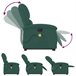 Sillón Reclinable De Masaje Elevable Verde Oscuro